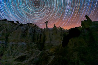 Kula perisi bacaları gece astrofotoğrafçılığı