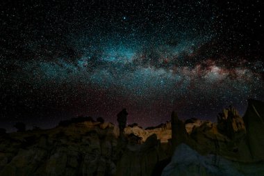 Kula perisi bacaları gece astrofotoğrafçılığı