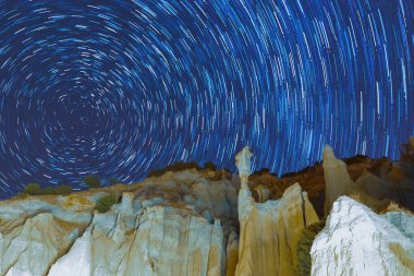 Kula perisi bacaları gece astrofotoğrafçılığı