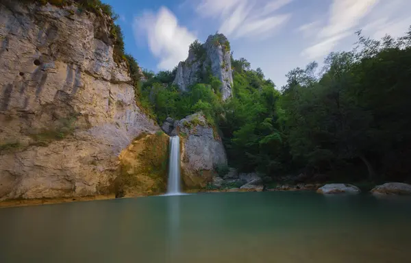 Iiica Waterfall Kure Mountains National Park Turkey Fotos De Bancos De Imagens Sem Royalties