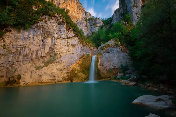 Iiica Waterfall Kure Mountains National Park Turkey Imagens De Bancos De Imagens