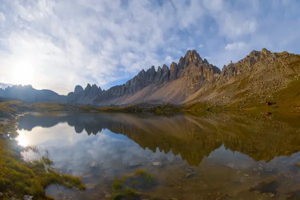 stock image Paterno mountain, Dolomites, Trentino Alto Adige, Italy