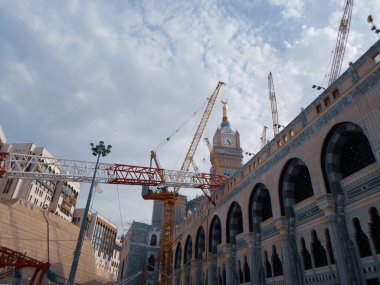 The Masjid al-Haram crane disaster occurred on September 11, 2015, in the Masjid al-Haram in Mecca, Saudi Arabia, when a crane tower within the scope of expansion collapsed, resulting in the death of 107 people and injuries to 238 people. clipart