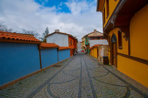 stock image Old colorful Odunpazari houses in Eskisehir.