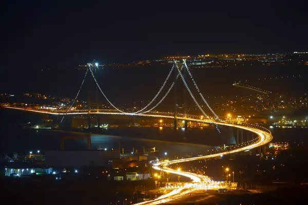 stock image Osmangazi Bridge (Izmit Bay Bridge). IZMIT, KOCAELI, TURKEY