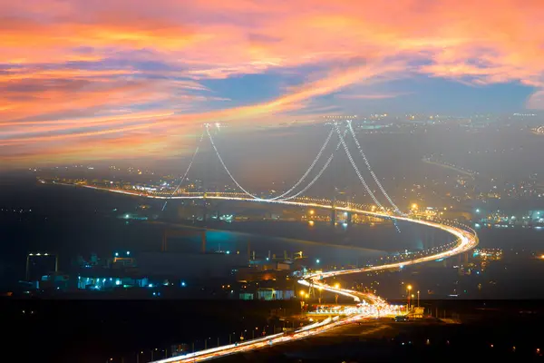 stock image Osmangazi Bridge (Izmit Bay Bridge). IZMIT, KOCAELI, TURKEY