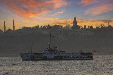 Topkapı Sarayı Boğaz 'dan görüldü.