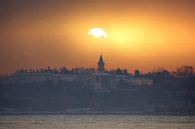 Topkapı Sarayı Boğaz 'dan görüldü.