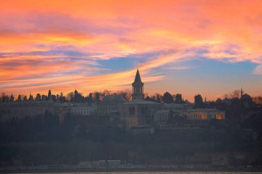 Topkapı Sarayı Boğaz 'dan görüldü.