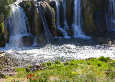 Muradiye waterfalls (Eastern Anatolia, 80 km away from Van Lake). clipart