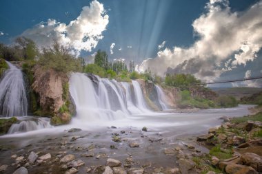 Muradiye waterfalls (Eastern Anatolia, 80 km away from Van Lake). clipart