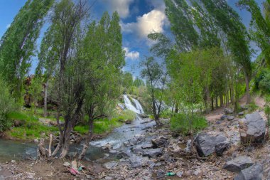 Muradiye waterfalls (Eastern Anatolia, 80 km away from Van Lake). clipart