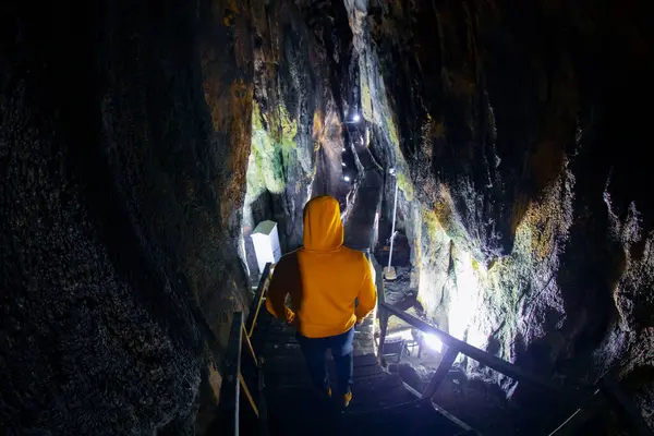 stock image Inalti natural cave open to the public. Inalti Cave entrance. Ayancik - Sinop - Turkey