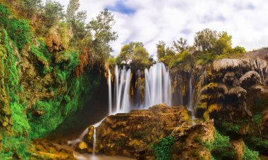 Yerkopru Waterfall and canyon on Goksu River  clipart