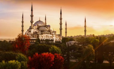 İstanbul 'daki Mavi Cami ya da Sultan Ahmet Camii