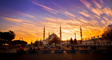 İstanbul 'daki Mavi Cami ya da Sultan Ahmet Camii