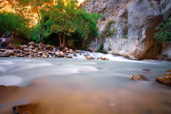 dağ dere tam pürüzsüz taş saklikent gorge Kanyon Türkiye'de