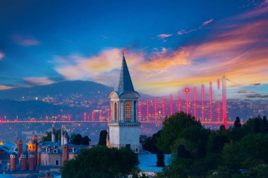 Topkapı Sarayı daha önce marmara Denizi, istanbul, Türkiye.