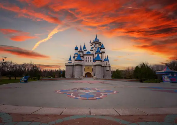 Stock image Fairytale Castle in Sazova Park (Science Art and Culture Park) in Eskisehir, Turkey.