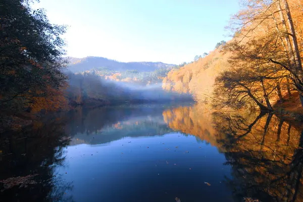 stock image Autumn scene. Seven lakes Bolu Turkey