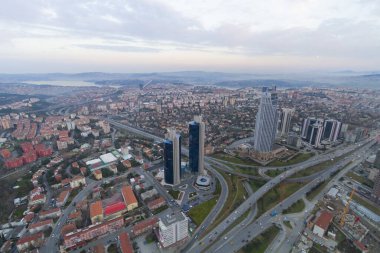 Safir çatıdan inşa edilen Syscraper 'ın havadan görüntüsü