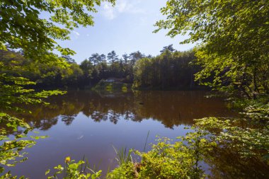 The Big Bottomless Lake, located in the Tevikiye district of Yalova, is approximately 10 km away from the town center. clipart