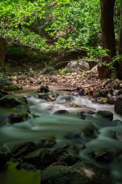 stock image In the group of medium-small waterfalls like Erikli Waterfall and Suden Waterfall. Small size worldwide, medium size nationwide. We have more than 100 waterfalls of this size.