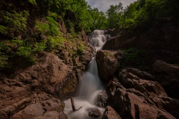 stock image In the group of medium-small waterfalls like Erikli Waterfall and Suden Waterfall. Small size worldwide, medium size nationwide. We have more than 100 waterfalls of this size.