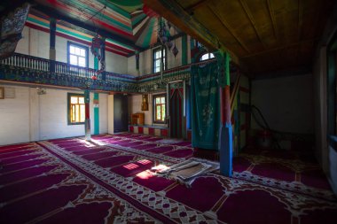 iremit Mosque, built in 1850 in Maral Village of Borka district of Artvin, clipart