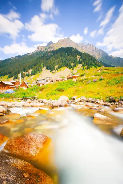 stock image Elevit Plateau, or formerly known as Mezovit Plateau, is a plateau in the amlhemin district of Rize province. It is the only plateau in the region with a muhtar's office and has an altitude of 1800 meters.