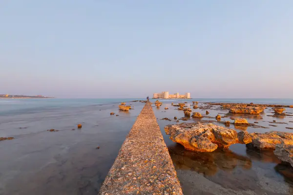 stock image Maiden's Castle is a historical castle located in the Erdemli district of Mersin. It is approximately 80 km away from the center of Mersin.