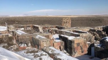 Kars ANI harabeleri. Trkiye-Ermenistan sınırındaki Ani arkeoloji sahası 2016 yılında UNESCO Dünya Mirasları Listesine kaydedildi.