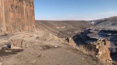 Kars ANI harabeleri. Trkiye-Ermenistan sınırındaki Ani arkeoloji sahası 2016 yılında UNESCO Dünya Mirasları Listesine kaydedildi.