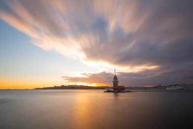 Bakire Kulesi 'nde güzel bir gün batımı