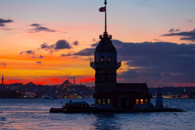 Bakire Kulesi 'nde güzel bir gün batımı