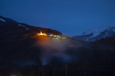 Tyrol, Austria. Heinfels castle in Pustertal valley clipart