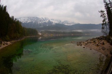 Elbsee ,Over bridges along the lake loop from Immenhofen is an easy hike. clipart