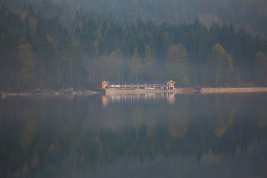 Elbsee ,Over bridges along the lake loop from Immenhofen is an easy hike. clipart