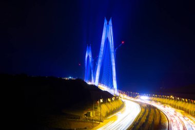 Yavuz Sultan Selim Köprü Gecesi ve Işıklar.