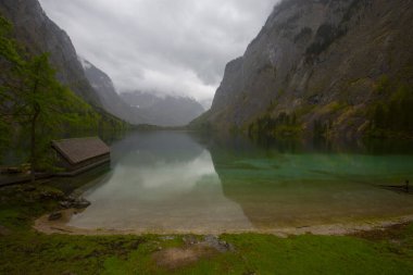 Obersee is a small natural lake in Germany clipart