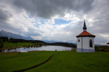 Alps and lakes of Germany, Bayern Region clipart