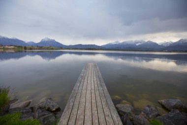 Alps and lakes of Germany, Bayern Region clipart