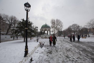 İstanbul 'da karlı hava ve en çok ziyaret edilen yerler