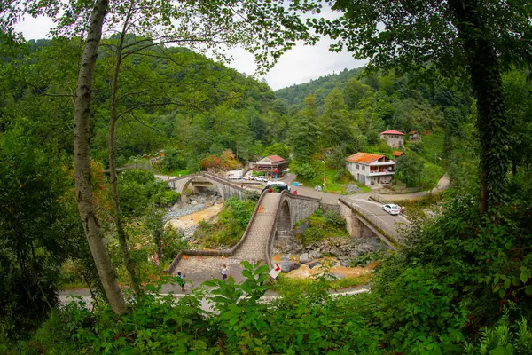 18. yüzyılda inşa edildiği tahmin edilen Ortacalar Kemer Köprüleri, Arhavi ilçesinin Ortacalar Köyü 'ne 2,5 kilometre uzaklıktadır..