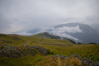 Kackar dağları gito plato kuş bakışı