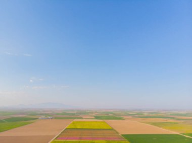 Konya lale alanları, hava manzarası