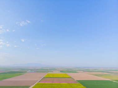 Konya lale alanları, hava manzarası