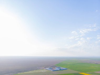 Konya lale alanları, hava manzarası