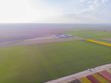 Konya lale alanları, hava manzarası