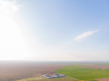 Konya lale alanları, hava manzarası